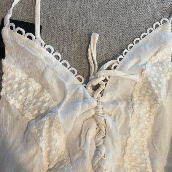 White A Line Dress - Picture 2 of 3